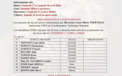 Fecabasket : Les entraîneurs nationaux au cœur d’un colloque